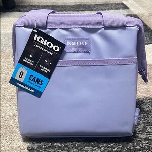 Igloo leftover tote cooler bag, lilac breeze (light purple) NWT!